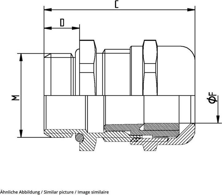Actual product image Lapp Cable gland with strain relief