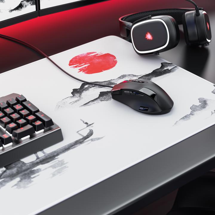 Actual product image Titanwolf Gaming Mouse Pad, 900 x 400mm XXL Speed Gaming Mouse Mat, Mousepad Extra Large Surface, Ink Sakura 5 (XXL)
