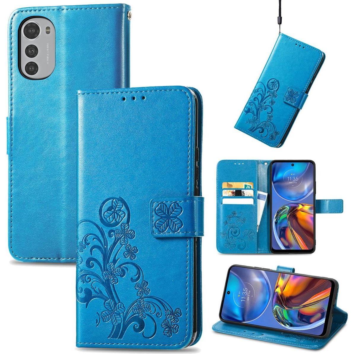 Thumbnail - König Design Hülle Handy Schutz für Motorola Moto E32 Case Cover Tasche Etui Wallet Bumper (Motorola Moto E32), Smartpho...