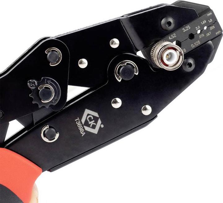 Produktbild C.K Magma Crimpzange mit Knarrenmechanismus für Coax, BNC, TNC (250 mm)
