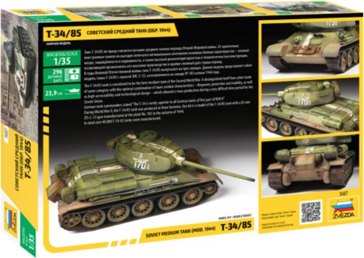 Immagine prodotto Carro armato medio sovietico T-34/85 in scala 1:35