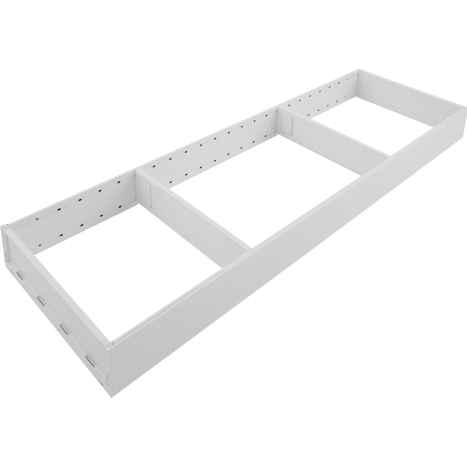 Blum Ambia-Line Schubkastenrahmen breit - 572x200x50mm, Stahl seidenweiss matt, Besteckkasten, Weiss