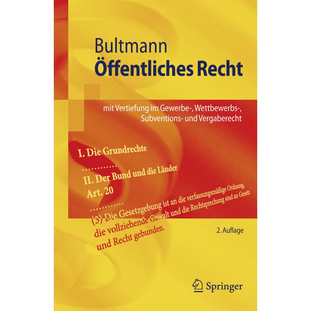 Öffentliches Recht, Fachbücher von Peter Friedrich Bultmann