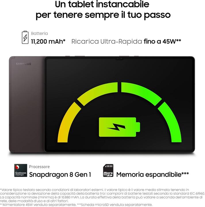 Produktbild Samsung Galaxy Tab S8 Ultra (5G, 14.60", 512 GB, Graphite)