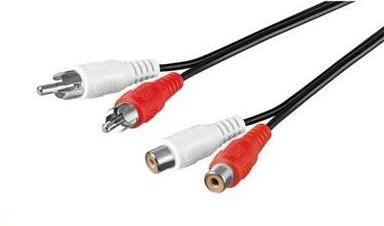 Image du produit PremiumCord Câble 2x RCA-2x RCA, M/F (10 m)