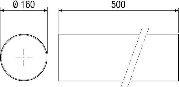 Immagine prodotto Maico Manicotto a conchiglia 500mm corto PP 45 RHK Come accessorio per PushPull 0059.008