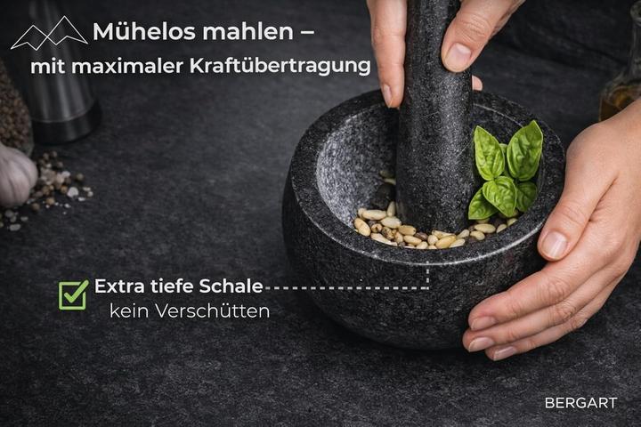 Produktbild Granit-Mörser mit Stössel