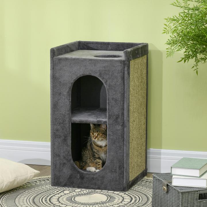 Actual product image PawHut Cat scratching post (81 cm, Grey)