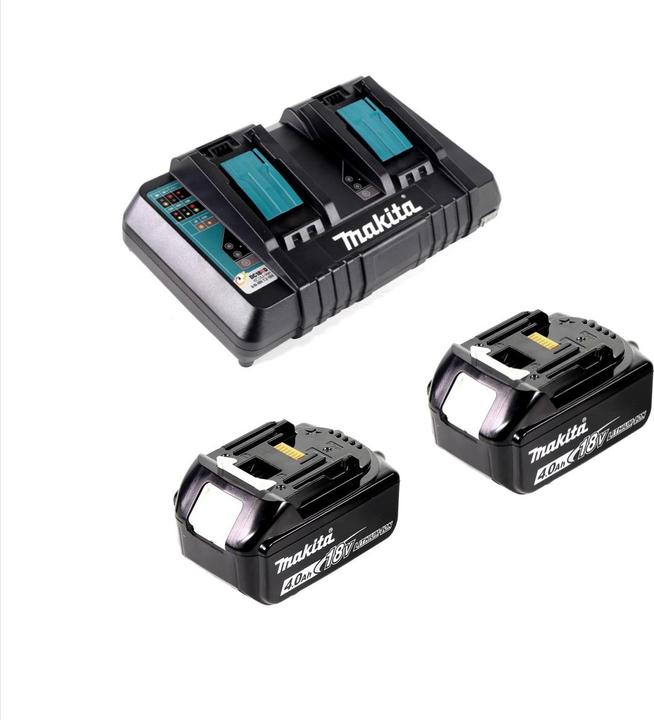 Produktbild Makita DUC 302 PM2 Akku Kettensäge 36V ( 2x18V ) 30 cm + 2x 4,0 Ah Akku + Doppelladegerät (Akku Kettensäge)