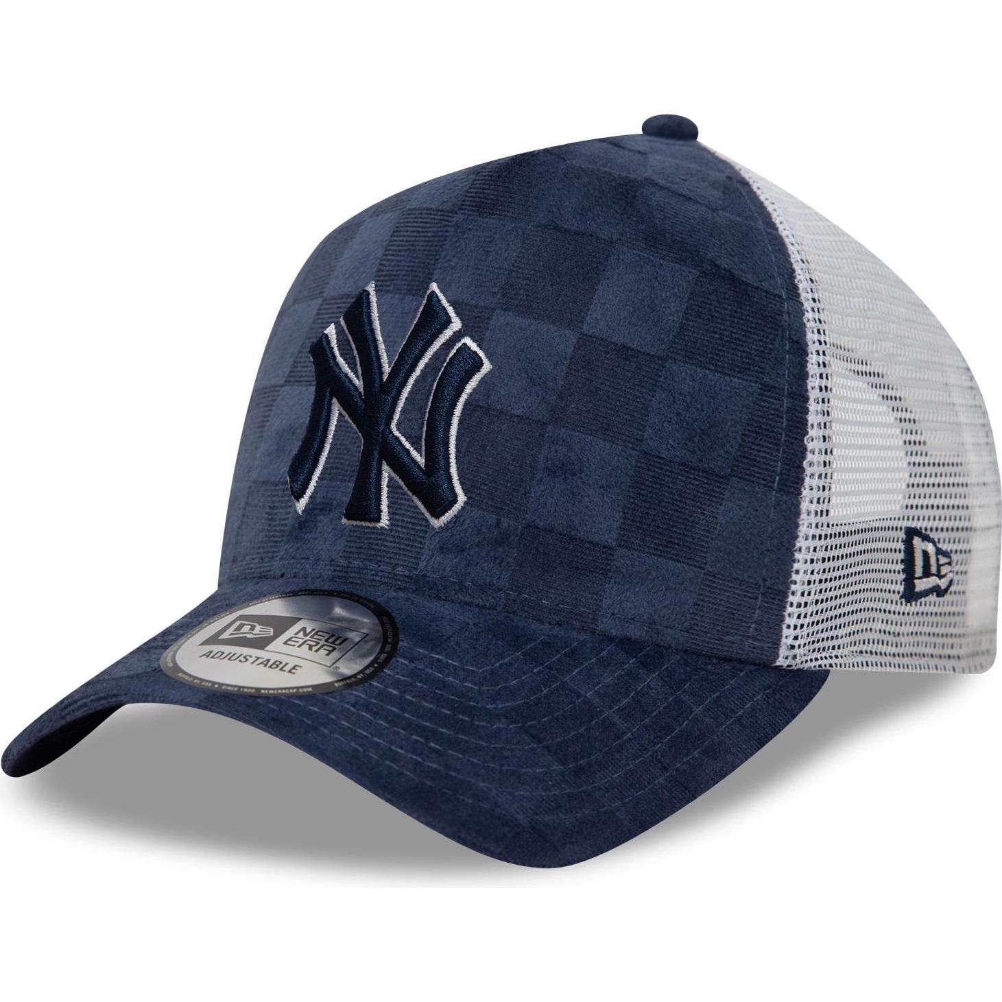 New Era, Herren, Cap, A-Frame Trucker Cap - CHECK New York Yankees navy, Blau, (One Size)