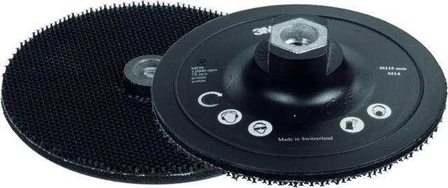Actual product image 3M CENTRE PIN BACK-UP PAD 115mm M14