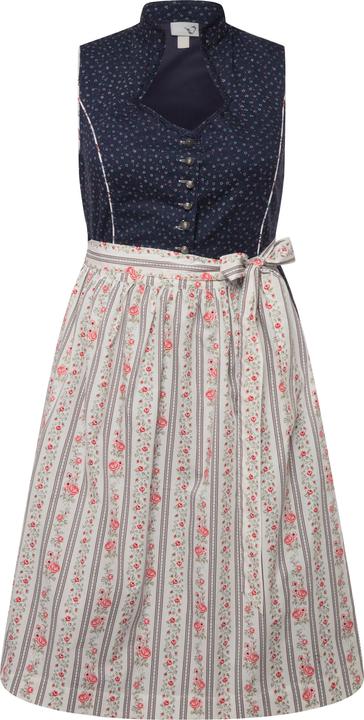 Immagine prodotto Ulla Popken Abito tradizionale Dirndl con taglio smanicato, bottoni decorativi e scollo a cuore (50)