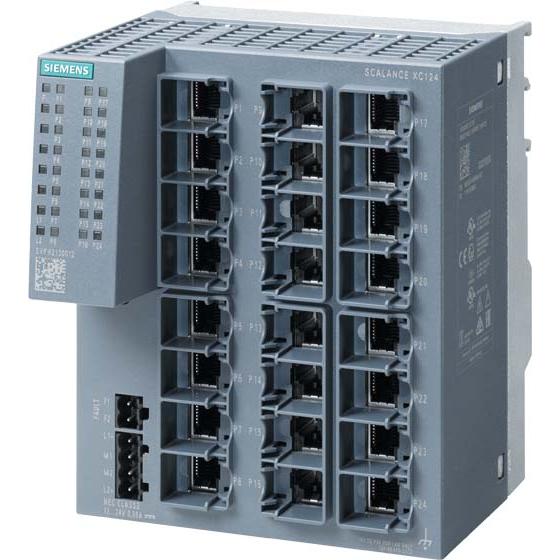 Siemens SIEM 6GK5124-0BA00-2AC2 SCALANCE XC124, 24x 10/100MBit/s RJ45-Ports, Automatisierung