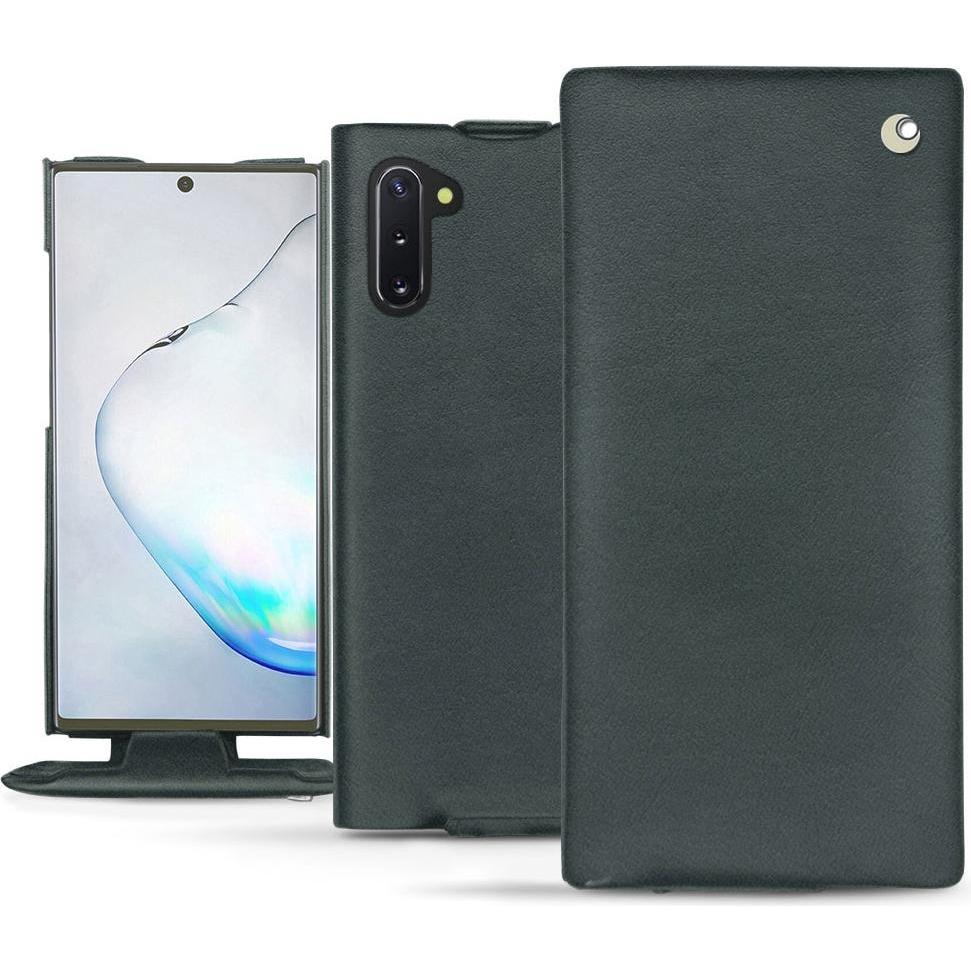 Noreve Lederschutzhülle vertikal (Samsung Galaxy Note 10), Smartphone Hülle, Blau