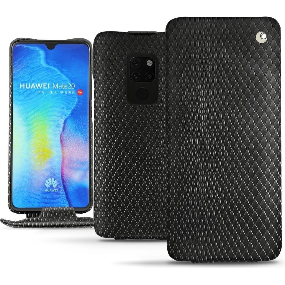 Thumbnail - Noreve Lederschutzhülle vertikal (Huawei Mate 20), Smartphone Hülle, Schwarz
