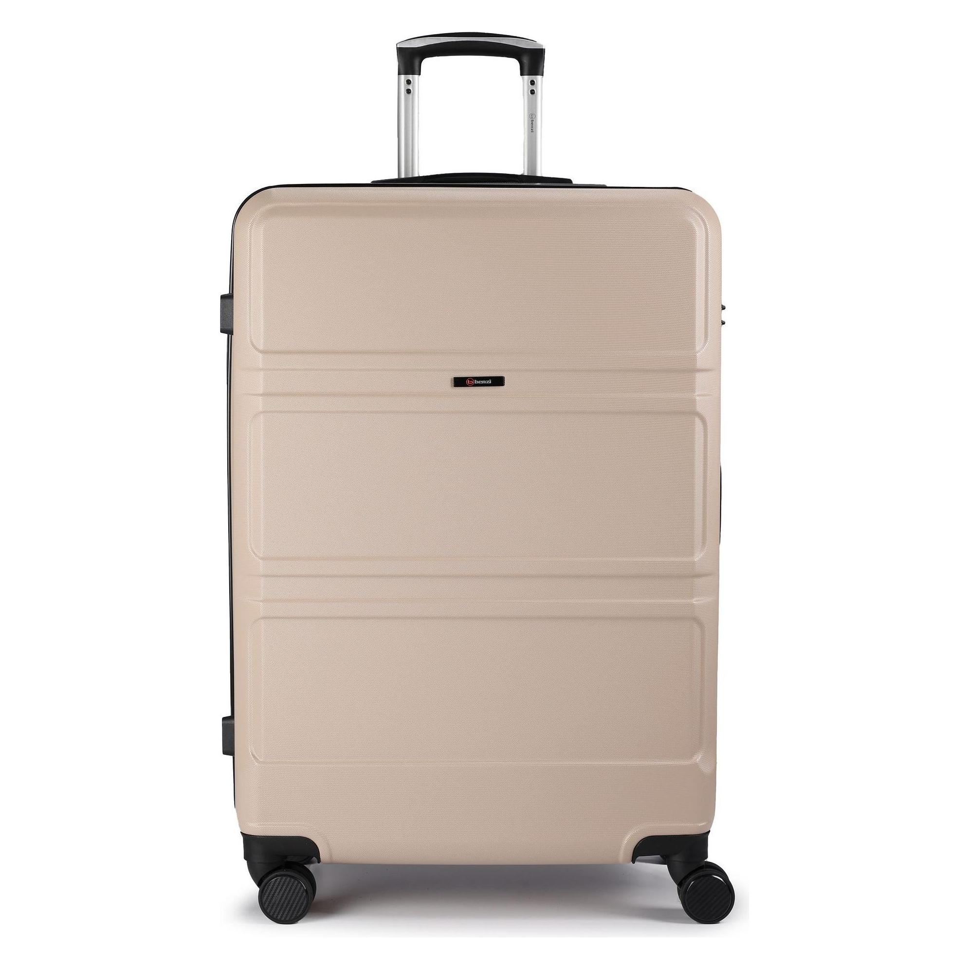 Benzi, Koffer, 5739 4 Rollen Trolley L 72 Cm, Beige, (81 l)
