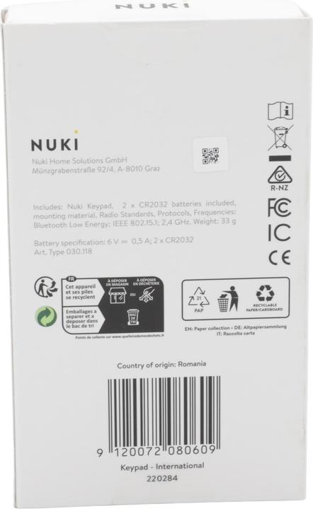 Image du produit Nuki Keypad