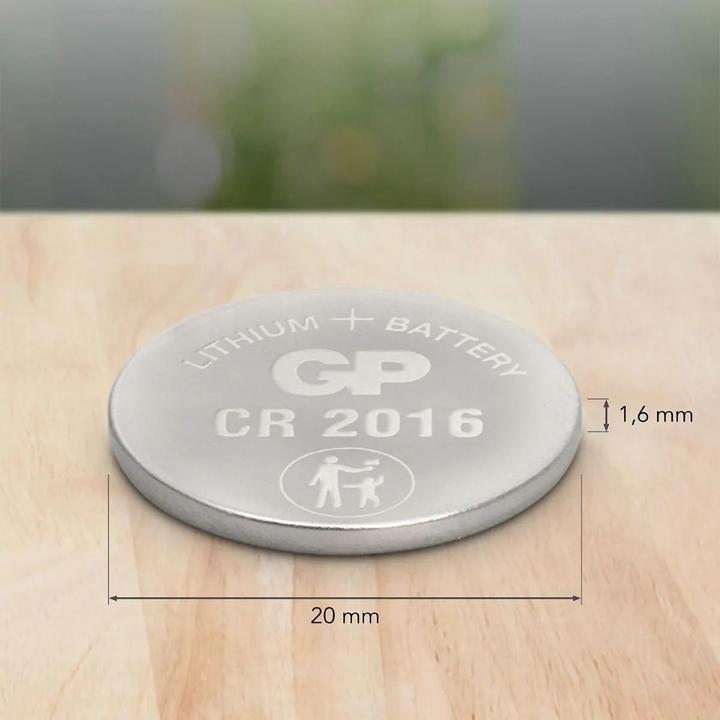 Actual product image GP Batteries Lithium Cell (5 pcs., CR2016, 90 mAh)