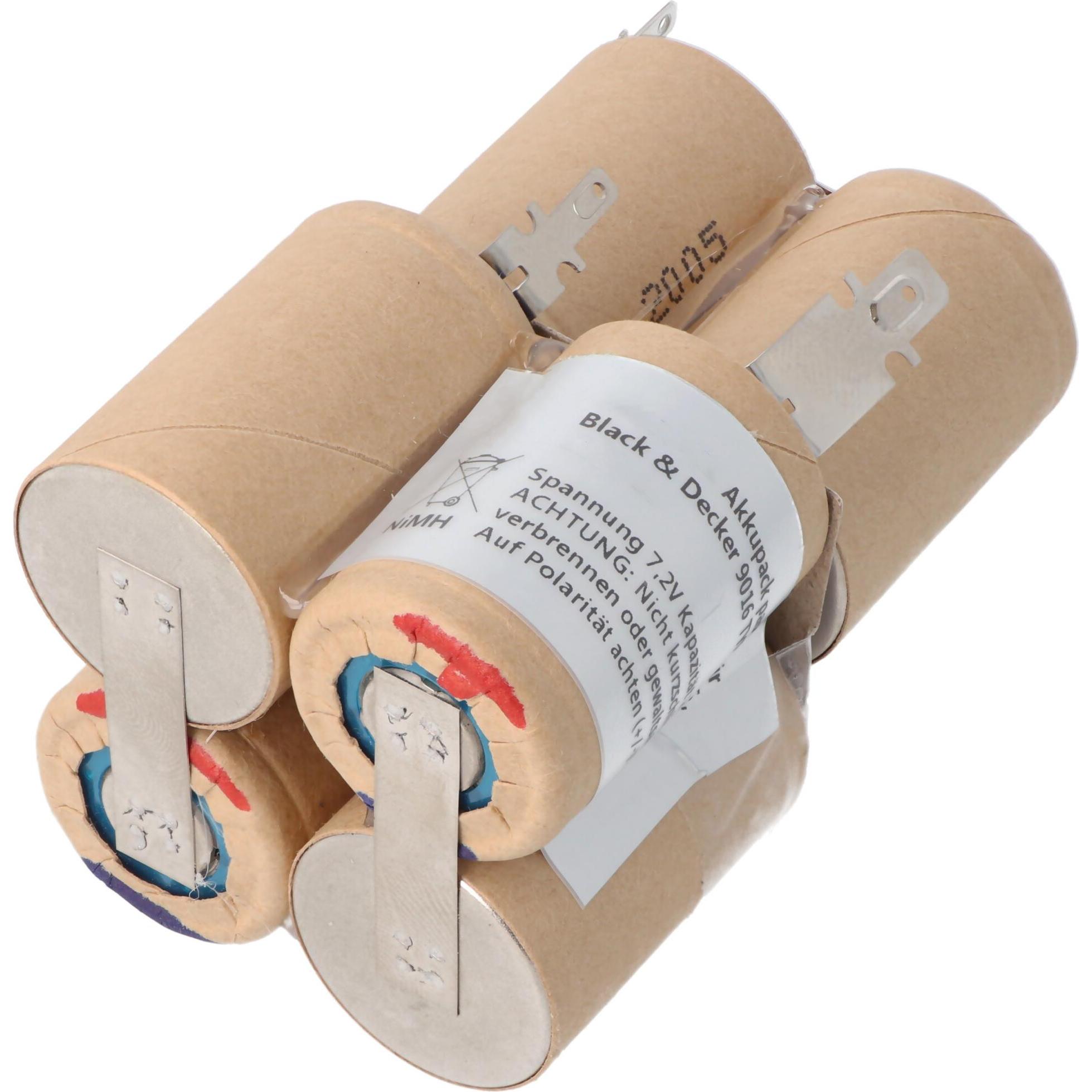 Thumbnail - AccuCell, Werkzeugakku + Ladegerät, Akku Black & Decker 9016 (7.2 V)