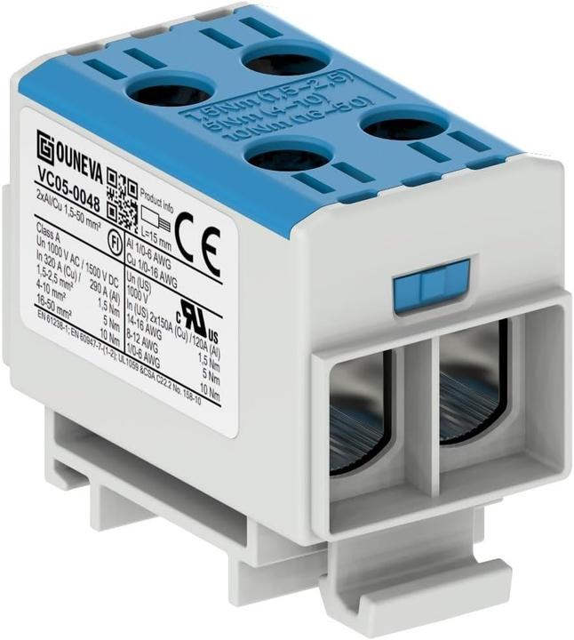 Actual product image Ouneva Group VC05-0048 Fordelerblok Blå 1 pc