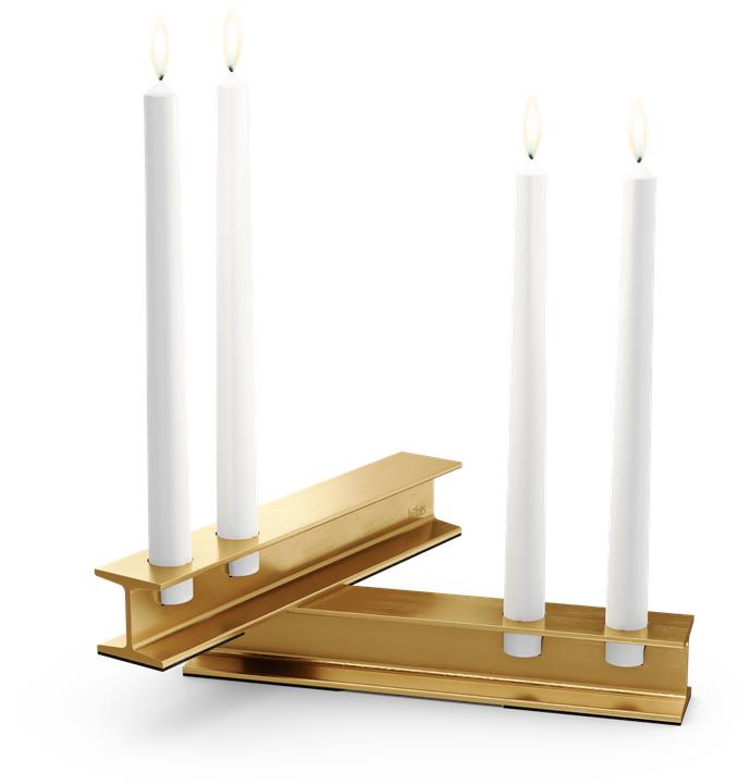 Productafbeelding Höfats HENRY METAL II+II Kerzenhalter-Set gold
