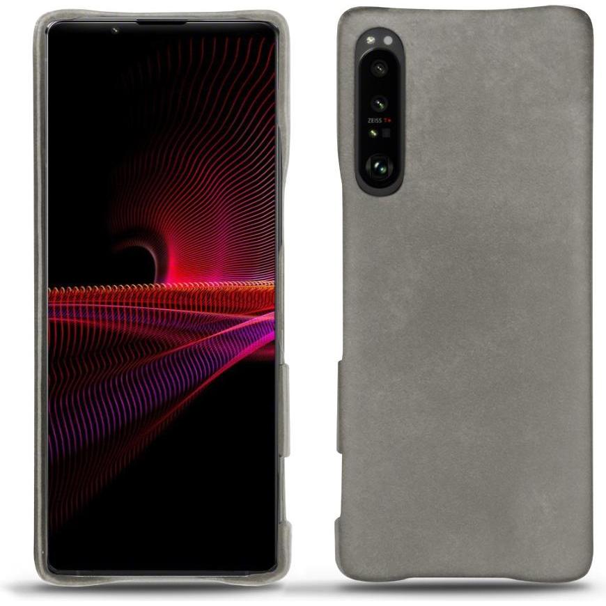 Noreve Lederschutzhülle (Sony Xperia 1 III), Smartphone Hülle, Grau