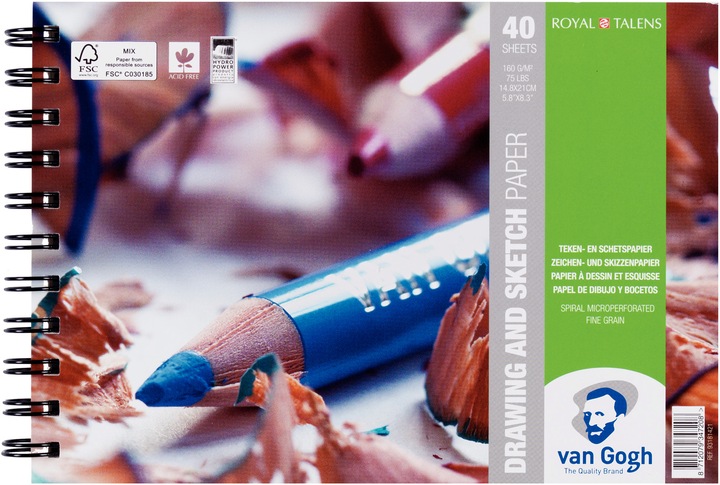 Van Gogh drawing and sketch (A5, Plain, Soft cover)