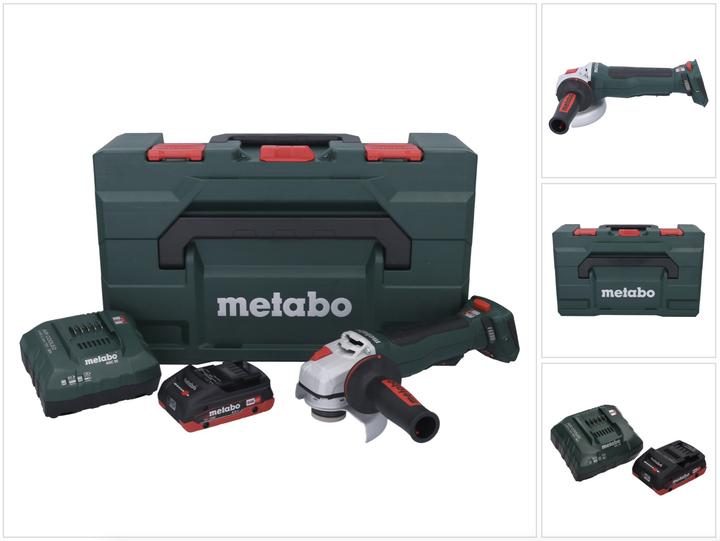 Actual product image Metabo WPB 18 LT BL 11-125 Quick Battery angle grinder 18 V 125 mm Brushless + 1x battery 4.0 Ah + charger (125 mm)