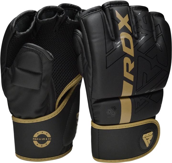 Actual product image Rdx Grappling Gloves F6 Matte Golden-XL (XL)