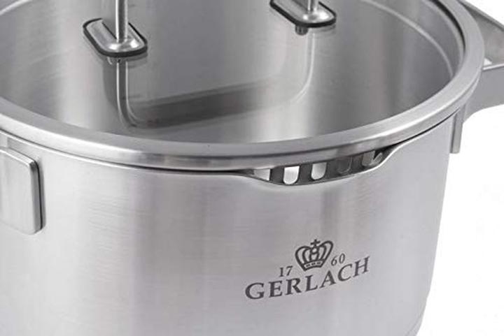 Actual product image Gerlach PRESTIGE PLUS Pot set 10 pcs. 342M 20/24/24 (Pan set + pot set, Stainless steel)
