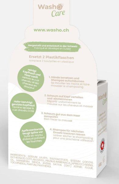 Actual product image Washo Swiss Edition Mild Solid Shampoo Sensitive (Solid shampoo)