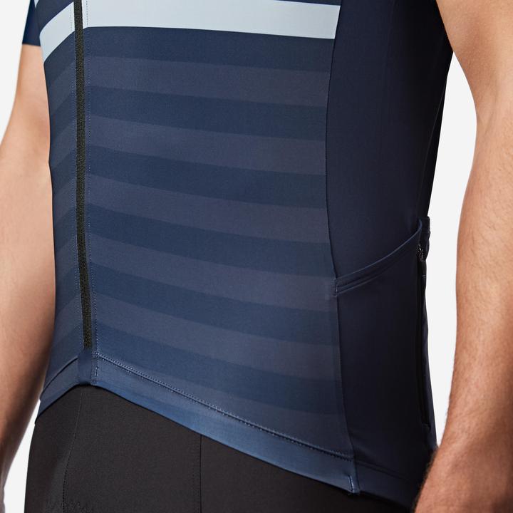 Van rysel Rennrad Fahrradtrikot Sommer kurzarm Herren Slimfit Endurance 2 dunkelblau (S)