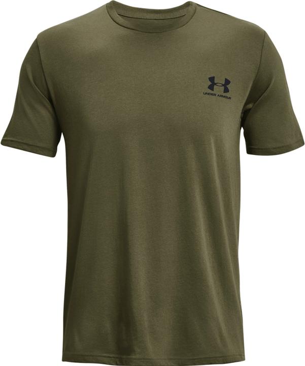 Under Armour Mens Sportstyle Left Chest SS T-Shirt Khaki 1326799 390 (M) (M)