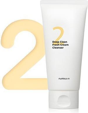 Image du produit Numbuzin No.2 Deep Clean Fresh Cream Cleanser 120ml 4.05oz (Lait nettoyant, 120 ml)