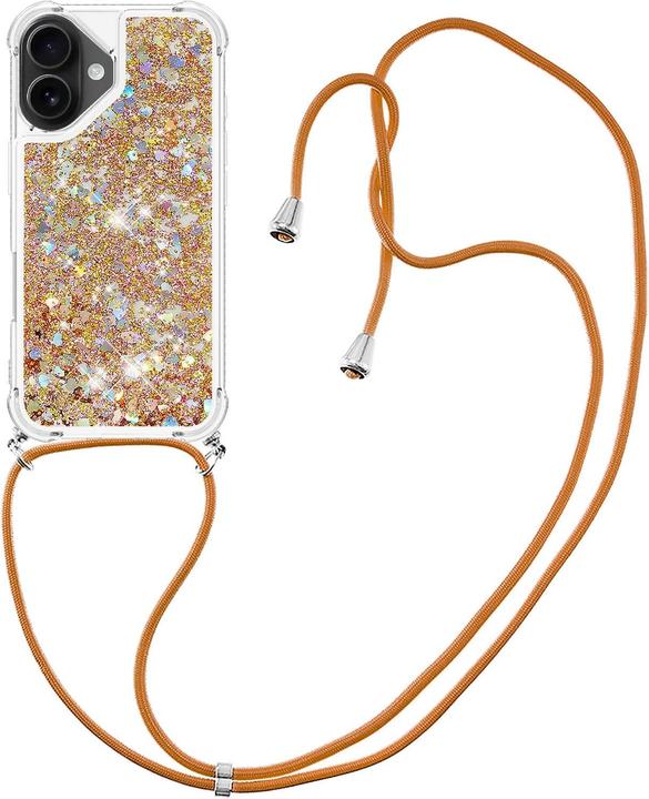 Immagine prodotto Cover-Discount iPhone 17 - Glitzer Hülle mit Kordel (Apple iPhone 17)