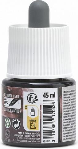 Productafbeelding Pebeo Colorex waterinkt (Trichroom zwart, 45 ml)