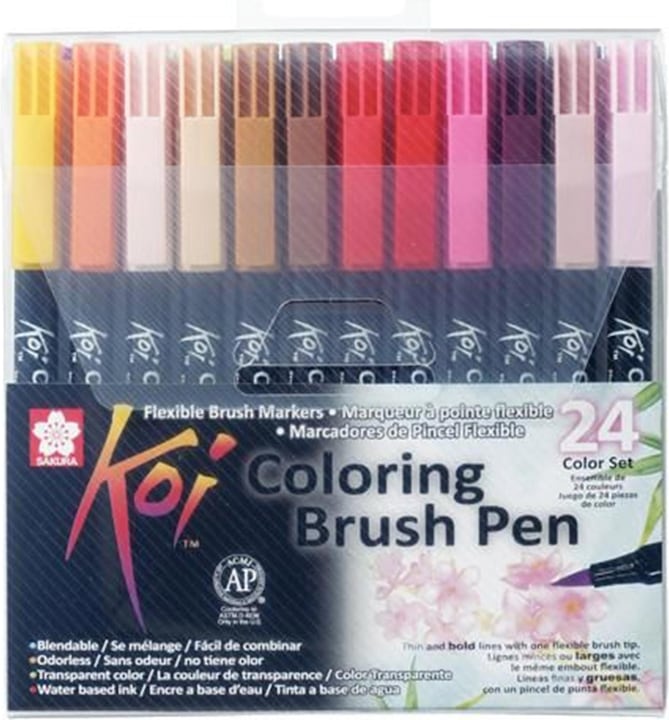Sakura Brushpen Koi Coloring Color (Mehrfarbig, 24 x)