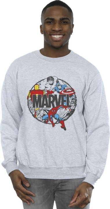 Actual product image Mens Comics Character Circle Sweatshirt (M)