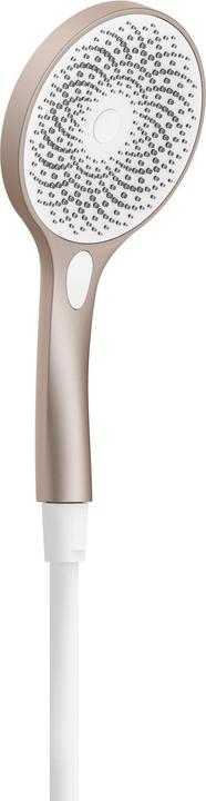 Produktbild Schütte Duschkopf Bad CAPRI Handbrause Rosé matt Weiss Wassersparende Dichtung 60995 (3 Strahlarten, 16 l/min)