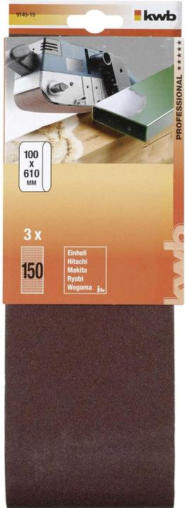 Immagine prodotto kwb Nastro abrasivo 100X610 grana 150 (150)