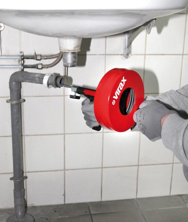 Productafbeelding Virax Pijpenrager met trommel 6,4 mm, lengte 7,5 m (7.50 m)