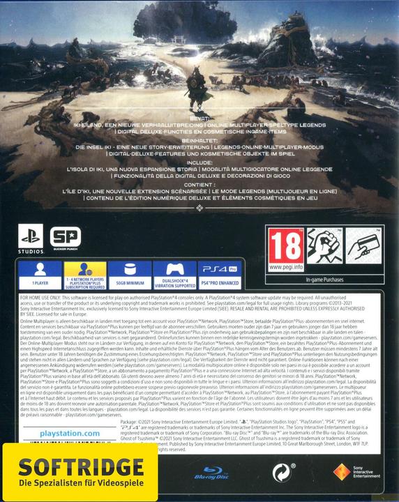 Produktbild Sony Ghost of Tsushima Director’s Cut (PS4, Deutsch, Französisch, Italienisch)