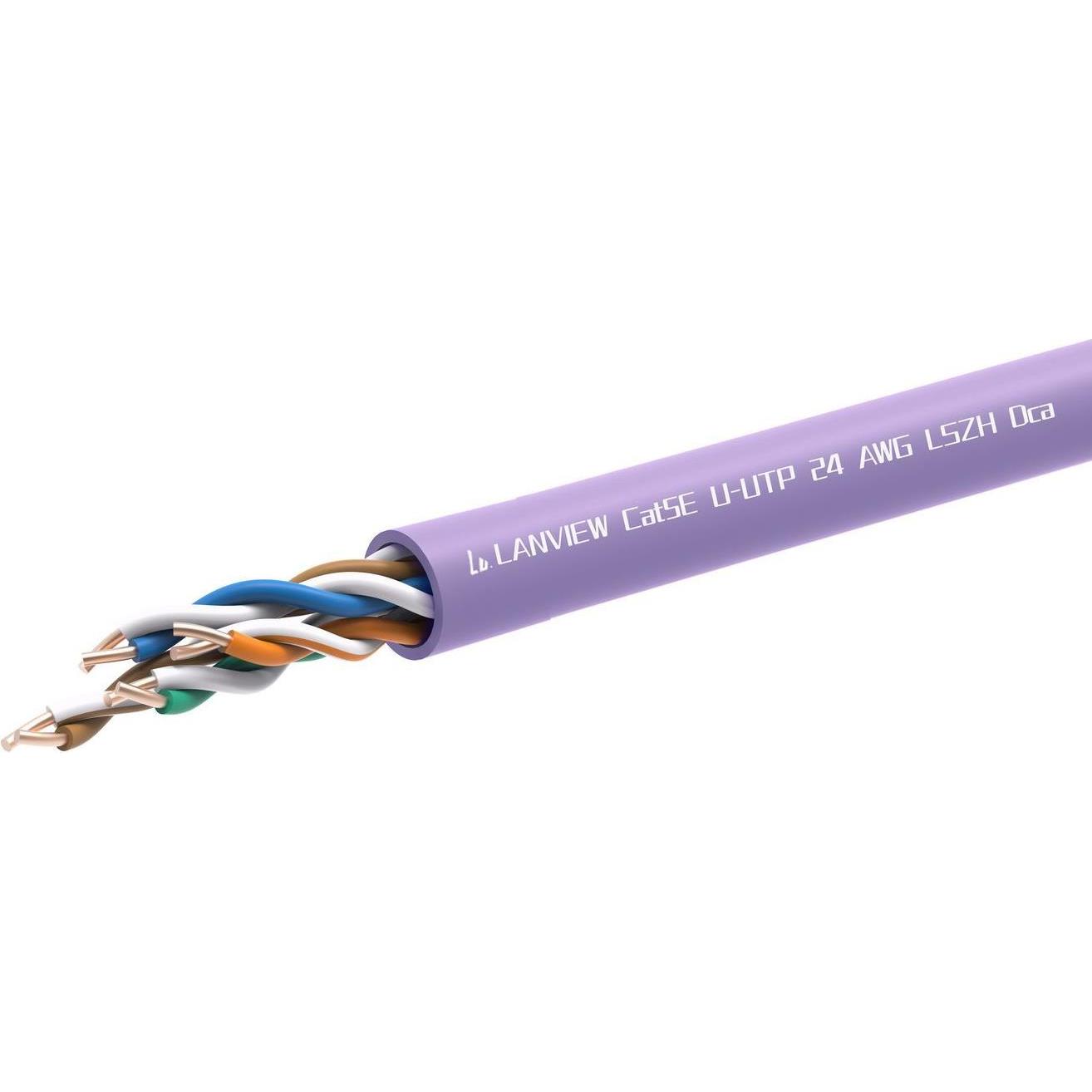 Lanview CAT5e U-UTP network cable (U/UTP, CAT5e, 305 m), Netzwerkkabel