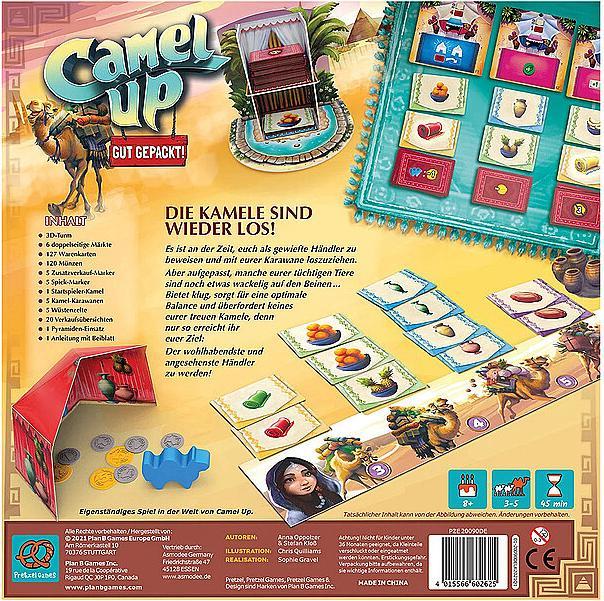 Immagine prodotto Asmodée PRGD0002 - Camel Up Well Packed, gioco da tavolo, per 3-5 giocatori dagli 8 anni in su (edizione EN) (Tedesco)
