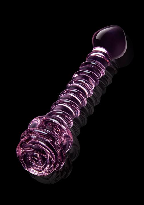 Productafbeelding Dream Toys Glazuur Glas - Rozenknopje Spiraal G-Spot Dildo