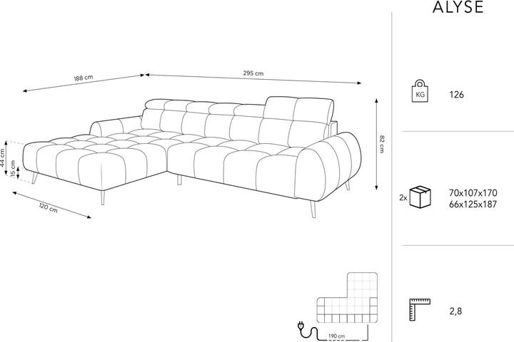 Produktbild Micadoni Alyse (Ecksofa)