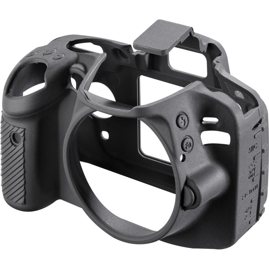 easyCover Silikon-Schutzhülle für Nikon D3300 / D3400 (Hülle, D3300), Kameraschutz, Schwarz