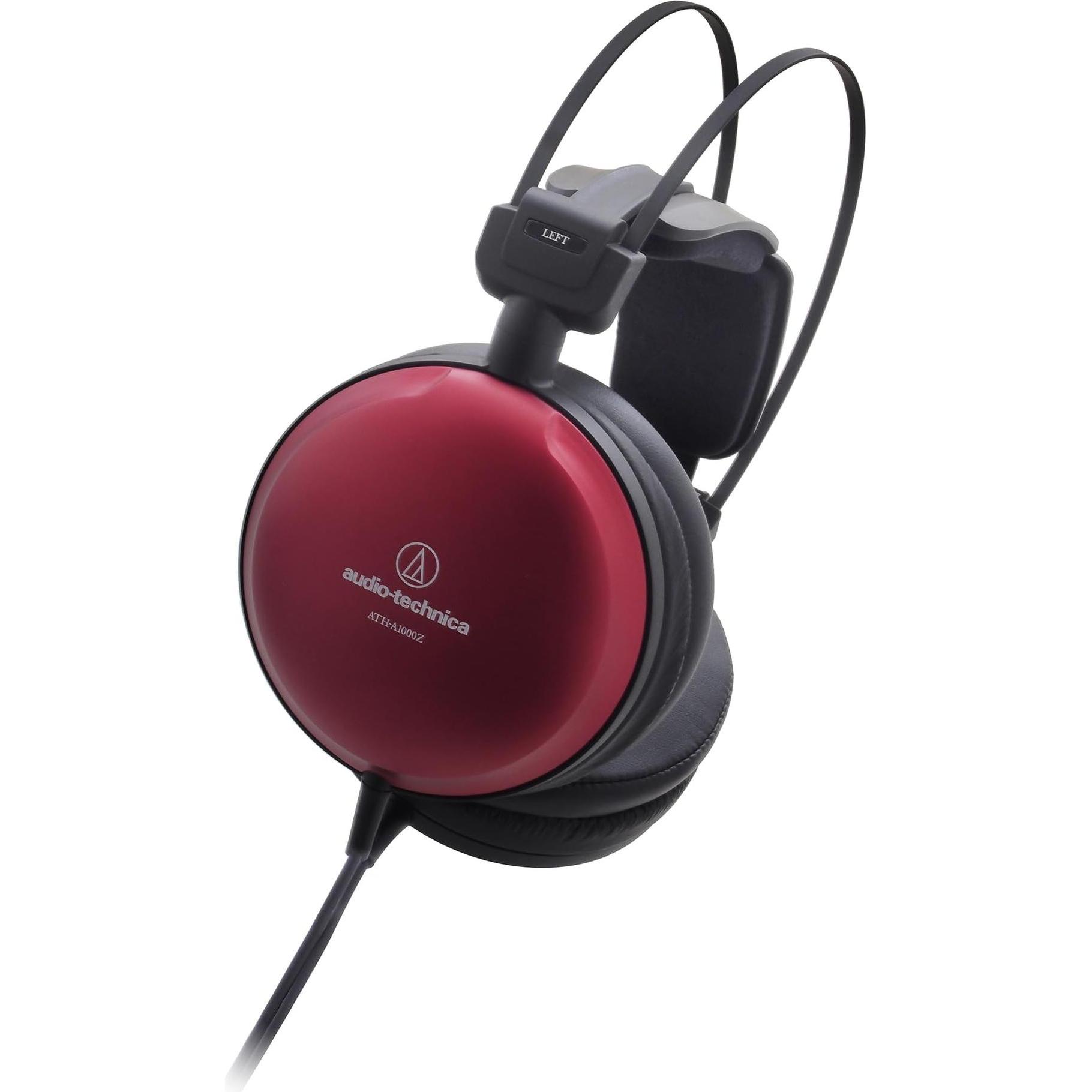 Audio-Technica ATH-A1000Z (Cablato), Cuffie, Nero, Rosso