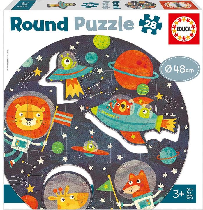Image du produit Educa L'Espace Round Puzzle pcs puzzle (28 pièces)