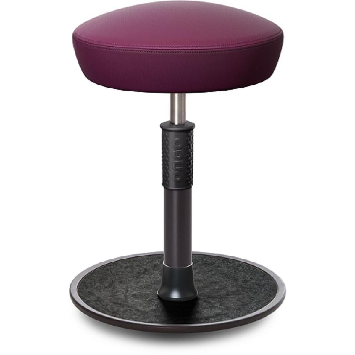 Ongo, Bürostuhl, Sitz- Stehhocker Free Regular Hutsitz skai Nature Base Lila schwarz /schwarz